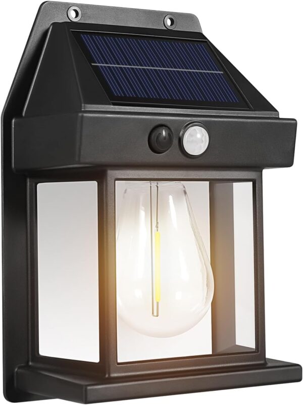 Geek Lab Solar Outdoor Motion Sensor Lights, Wall Sconce, 3 Lighting Modes, Waterproof Security Wall Lantern for Garden, Outdoor Decorative Lamp for Porch, Patio, Garden, Pathway & Yard.