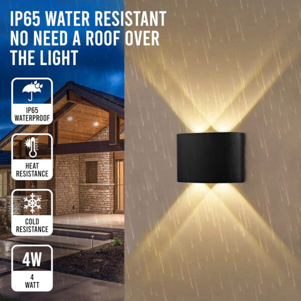 Gesto-4W-Waterproof-Led-Wall-Light-for-Home-Decoration-–-Up-Down-2-Way-LED-Wall-Lamp-IP65-Outdoor-Fancy-Wall-Lights-for-BalconyGateElevationGardenPatio-Decorative-Wall-Mount-Light-Pack-of-2.jpg Gesto 4W Waterproof Led Wall Light for Home Decoration – Up Down 2-Way LED Wall Lamp | IP65 Outdoor Fancy Wall Lights for Balcony,Gate,Elevation,Garden,Patio | Decorative Wall Mount Light -Pack of 2