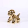 Gold Home Décor Balloon Figurine Accent, Small Ceramic Animal Statue Gold Home Décor Balloon Figurine Accent, Small Ceramic Animal Statue Handmade Sculpture Ornament (Monkey)