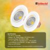 Goldmedal-G-Spin-Mini-3W-LED-Round-Spot-Light-Concealed-Junction-Box-Suitable-for-Home-Office-Restaurant-ShopHigh-LumenCut-Out-Size-–-O2.16-Warm-White-3000K.jpg Goldmedal G-Spin Mini 3W LED Round Spot Light Concealed Junction Box | Suitable for Home, Office, Restaurant, Shop|High Lumen|Cut Out Size – Ø2.16 | Warm White (3000K)