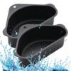 HROY Plastic Kitchen Sink Drain Basket Storage Dish Rack Organizer HROY Plastic Kitchen Sink Drain Basket Storage Dish Rack Organizer Sink Shelf Soap Sponge Drain Rack Vegetables Fruit Drain Rack (Min 2 Quantity, Black)