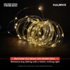 Halonix Bliss Rice Light | Decorative Light | Fairy Light | USB Powered | String Light | Diwali Light | Warm White| Pack 1 |Diwali Lights for Decoration for Home-Plastic,Corded Electric