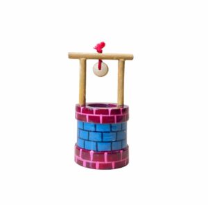 Handcrafted Wooden Mini Well Showpiece | Traditional Decorative Home Décor Design | Miniature Village Well for Gifting & Collectibles