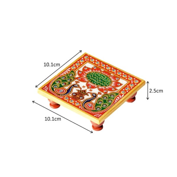 Handicrafts-Paradise-4-x-4-inch-Peacock-Design-Painted-Marble-Chowki-Home-Mandir-Idols-Statues-Pratima-Bajot-for-God-Home-Decor-Showpiece.jpg Handicrafts Paradise (4 x 4 inch) Peacock Design Painted Marble Chowki Home Mandir, Idols Statues Pratima, Bajot for God, Home Décor Showpiece