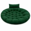Hanging Chair Cushion for Egg Swing Chair | Thick Soft Hanging Chair Cushion for Egg Swing Chair | Thick Soft Seat Pad | Balcony Chair Cushion | Outdoor Indoor Cushion | Cushion for Garden Patio (Green, Round Cushion)