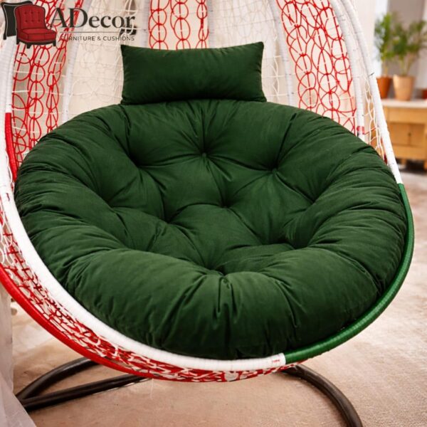 Hanging-Chair-Cushion-for-Egg-Swing-Chair-Thick-Soft-Seat-Pad-Balcony-Chair-Cushion-Outdoor-Indoor-Cushion-Cushion-for-Garden-Patio-Green-Round-Cushion.jpg Hanging Chair Cushion for Egg Swing Chair | Thick Soft Seat Pad | Balcony Chair Cushion | Outdoor Indoor Cushion | Cushion for Garden Patio (Green, Round Cushion)