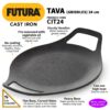 Hawkins-Futura-24-cm-Cast-Iron-Tava-Cast-Iron-Tawa-for-Roti-Cast-Iron-Cookware-for-Kitchen-Black-CIT24.jpg Hawkins Futura 24 cm Cast Iron Tava, Cast Iron Tawa for Roti, Cast Iron Cookware for Kitchen, Black (CIT24)