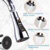 Heavy Duty 360° Rotating Tap Extension for Kitchen Sink | 2-Mode Splash Filter Kitchen Tap Extender | Flexible Chrome Water Faucet Attachment & Aerator with Universal Fitting, Silver