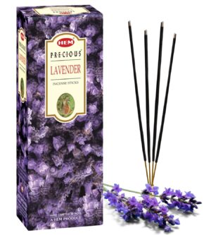 Hem Precious Lavender Incense Sticks | Agarbatti for Home Freshness, Hem Precious Lavender Incense Sticks | Agarbatti for Home Freshness, Positive Energy & Yoga Meditation | Handcrafted & Low Smoke | Burns 35-40 Minutes | Pooja Item for Home | Approx. 120 Sticks