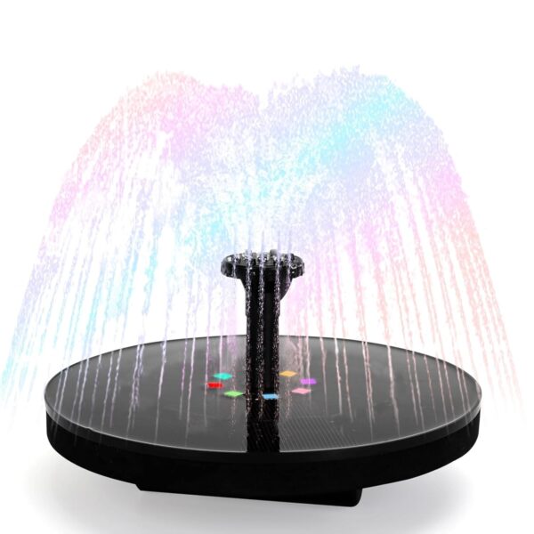 Homehop Solar Garden Fountain 8 Nozzles Decorative Multi Color Sprinkler Homehop Solar Garden Fountain 8 Nozzles Decorative Multi Color Sprinkler Pump 2.5 W Power For Home, Outdoor, Pond, Bird Bath, and Pool (ABS-7v/2.5W)