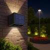 Homehop Solar Light Outdoor Garden Waterproof Adjustable Up and Down Solar Fence Lights, LED Decorative Lamp for Home Wall, Balcony, Yard, Porch, and Patio
