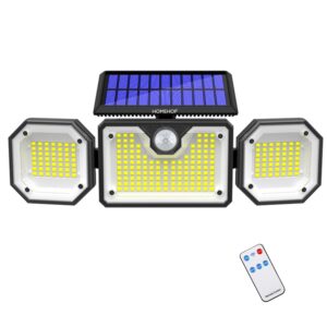 Homehop Solar Light Outdoor Home Waterproof Motion Sensor Wireless 226 LED Wall Lamp for Garden, Balcony, Patio Auto On/Off (Cool White, Pack of 1)