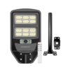 Homehop Solar Street Light Outdoor Waterproof 120 Watt LED Wireless Motion Sensor Lamp with Pole for Home, Garden, Wall, Pathway, Dusk to Dawn (ABS- Cool Light)