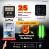 Homehop Solar Street Light Outdoor Waterproof 50 Watt LED Motion Sensor Security Wall Wireless Automatic Lamp for Home, Balcony, Pathway.(Cool White, ABS)