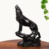 INTERNATIONAL GIFT® Black Geometric Wolf Statue | Showpiece Figurine | for Living Room, House Warming, Office Decoration, Return Gift Item