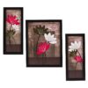 Indianara 3 Pc Set Of Floral Paintings Without Glass 5.2 Indianara 3 Pc Set Of Floral Paintings Without Glass 5.2 X 12.5, 9.5 X 12.5, 5.2 X 12.5 Inch