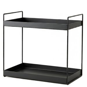 Iron 2-Tier Countertop MultipurposeOrganizer|Tiered Shelf Storage Rack, Counter Top Organiser Storage Shelf For Home Kitchen And Bathroom