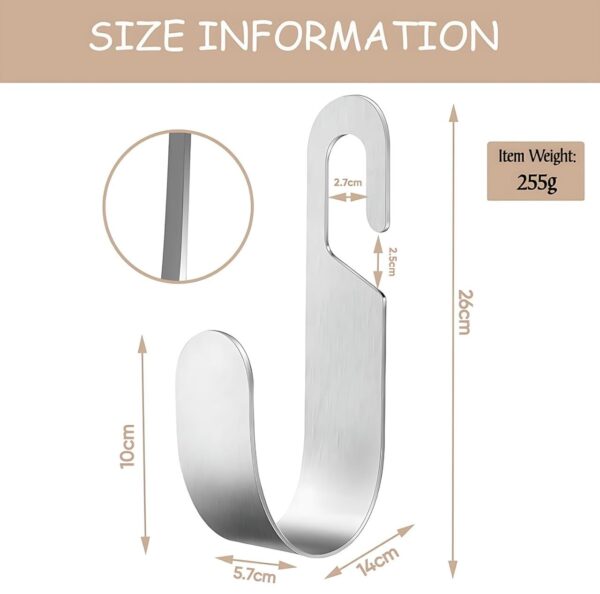 J Shaped Wall Mount Hose Hook Holder | Pipe Holder Easy Assembly Wall Mounting Durable | Garden, Garage, Workshop, and Outdoor Industrial Applications (1Pcs)