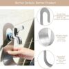 J Shaped Wall Mount Hose Hook Holder | Pipe Holder Easy Assembly Wall Mounting Durable | Garden, Garage, Workshop, and Outdoor Industrial Applications (1Pcs)