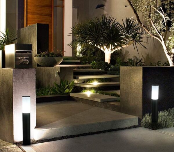 JACKAL LED Pathway Walkway Lights (with Bulb), Gate Pillar Outdoor Floor Lamp Aluminium IP65 Waterproof Bollard Lights for Driveway Yard, Terrace, Lawn, Patio and Garden Decoration – 1 Year Warranty