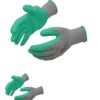 JWXSTORE Rubber Coated Cotton Cut N Slip Resistant Garden Gloves Multicolor - 2 Pairs, Pack of 1