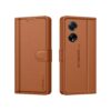 KIVANO LUXE® Compatible for Oppo F23 5G Luxury Handmade Leather Magnetic Flip Folio Case | Card Holder & Kickstand | Slim Protective Cover | Unisex - Brown