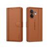 KIVANO LUXE® for Vivo V60E 5G / Vivo T4 Pro 5G / Vivo V60 5G Luxury Handmade Leather Magnetic Flip Folio Case | Card Holder & Kickstand | Slim Protective Cover | Unisex - Brown