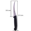 KOHE Utility Kitchen Stainless Steel Knife (Serrated, Green Color, Pack of 2) for Fruits & Vegetables (Tomato Knife Serrated 1241.2 Black)