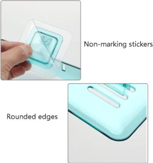 KROYWEN ABS Plastic Soap Holder for Bathroom - Self-Adhesive Wall-Mounted KROYWEN ABS Plastic Soap Holder for Bathroom - Self-Adhesive Wall-Mounted Soap Case - Essential Bathroom Accessories Items - Durable Bathroom Soap Holder for Wall (Multicolor) (Pack of 2)