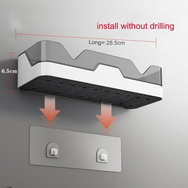 KROYWEN Self Adhesive Bathroom Accessories Storage Racks (2) KROYWEN Self Adhesive Bathroom Accessories Storage Racks (2)