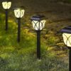 Kadaon Solar Pathway Lights Outdoor, LED Decorative Solar Garden Lights, Waterproof Outdoor Lights for Landscapes, Gardens, Pathways, Walkways and Driveways