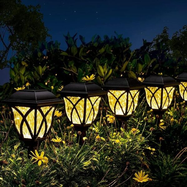 Kadaon Solar Pathway Lights Outdoor, LED Decorative Solar Garden Lights, Waterproof Outdoor Lights for Landscapes, Gardens, Pathways, Walkways and Driveways