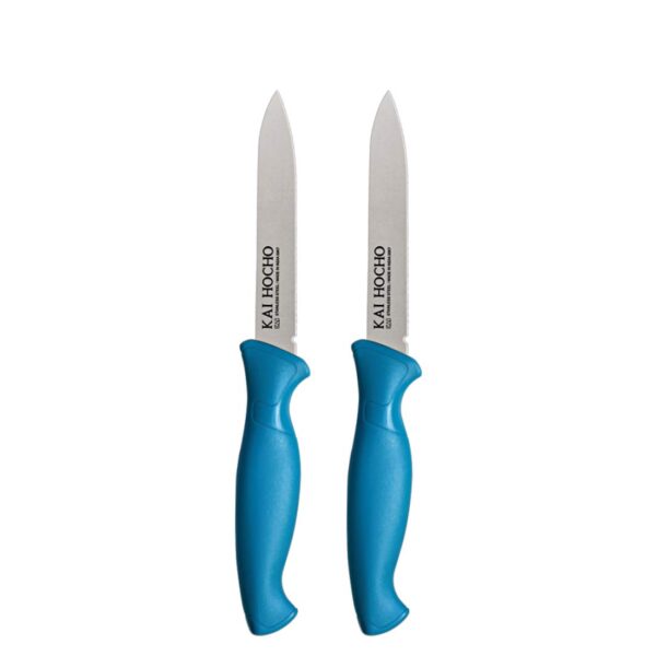 Kai Stainless Steel Kitchen Knife Set, 2 Pieces, Blue