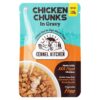 Kennel Kitchen Chicken Chunks in Gravy, 130g (Pack of 12) Kennel Kitchen Chicken Chunks in Gravy, 130g (Pack of 12) | Wet Dog Food for Adult & Puppy | Dog Food Gravy with Regionally Sourced Fresh Chicken | Free from Artificial Colours & Preservatives