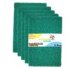 Kitchen Clean ™ 5 Pcs Large Kitchen Scrubs | Juna Kitchen Clean ™ 5 Pcs Large Kitchen Scrubs | Juna for Kitchen Dish Washing | Clean Shine Non Scratch Brite Scrub Pads | Long Lasting Utensils Scrub Pads (Green, Large 4x6 inch, Pack of 5 Pcs)