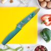 Kitchen Knife Stainless Steel 3 Pieces Professional Knife Set with Color Printing and Non-Slip Handle (3 PCS Multi Color)