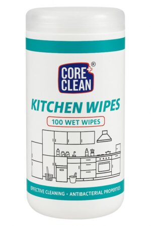 Kitchen Wipes - 100-Count Pack Non-Toxic and Food-Safe Kitchen Wet Wipes with Fresh Citrus Scent for Multiple Surfaces