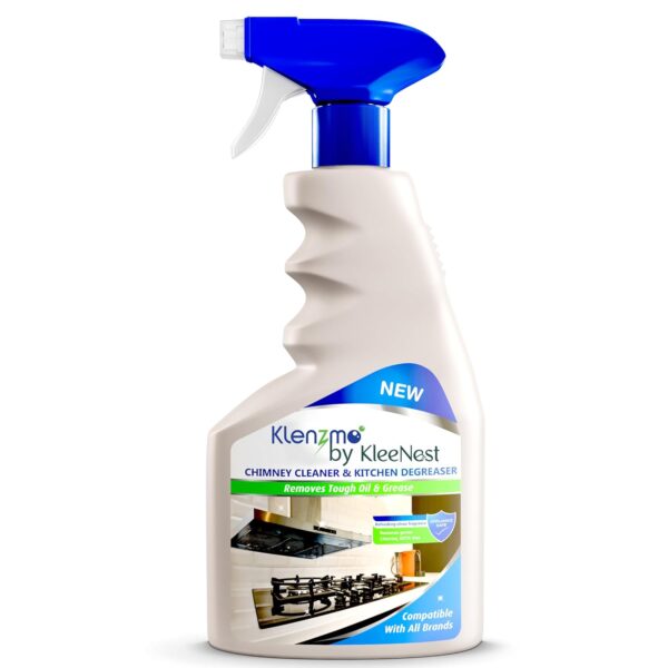 Klenzmo by Kleenest Chimney & Kitchen Cleaner Spray | Powerful Klenzmo by Kleenest Chimney & Kitchen Cleaner Spray | Powerful Grease & Dirt Removal for Chimneys, Ovens, Grills, Gas Stoves, Exhaust Fans & Deep Fryers | 400ml