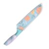 Knife Set, Stainless Steel Knife for Kitchen Use, Chef's Knife Knife Set, Stainless Steel Knife for Kitchen Use, Chef's Knife Set, Santoku Knife & Non-Slip Handle with Blade Cover (Sky Blue Printed)
