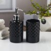 Kookee-Ceramic-Bathroom-Set-–-Stylish-2-Piece-Bath-Accessories-Kit-with-Soap-Dispenser-Toothbrush-Holder-–-Modern-Designer-Decor-for-Home-Guest-Bathrooms-Black-11118.jpg Kookee Ceramic Bathroom Set – Stylish 2 Piece Bath Accessories Kit with Soap Dispenser, Toothbrush Holder – Modern & Designer Decor for Home & Guest Bathrooms, Black (11118)