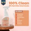 Koparo Kitchen Cleaning Spray | Instantly Dissolves Grease And Oil Stains | Kitchen Cleaner For Chimney, Gas Stove, Kitchen Slab, Microwave, Tiles & Cabinets | Plant Based Non-Toxic | 400Ml Pack of 2
