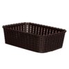 Kuber Industries Multipurposes Small M 15 Plastic Basket, Organizer for Kuber Industries Multipurposes Small M 15 Plastic Basket, Organizer for Kitchen, Countertops, Cabinets, Bathrooms Without Lid (Brown) -46KKM0110,Standard