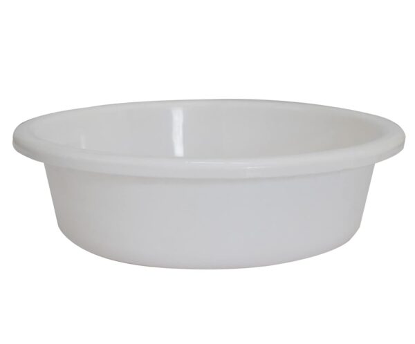Kuber Industries Multiuses Unbreakable Plastic Knead Dough Basket/Basin Bowl For Home & Kitchen 6 Ltr (White)