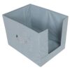 Kuber Industries Non-Woven Foldable Shirt Stacker with Carrying Handle|Cloth Wardrobe Organizer|Size 38 x 29 x 28 CM(Grey)-KUBMART2868