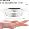 LASSHSWA-2-PCS-Kitchen-Sink-Strainer-Stainless-Steel-Kitchen-Sink-Drain-StrainerSink-Strainers-for-Kitchen-Sinks-with-Large-Wide-Rim-4.5-Diameter-15-cm.jpg LASSHSWA 2 PCS Kitchen Sink Strainer Stainless Steel, Kitchen Sink Drain Strainer?Sink Strainers for Kitchen Sinks with Large Wide Rim 4.5" Diameter, 15 cm