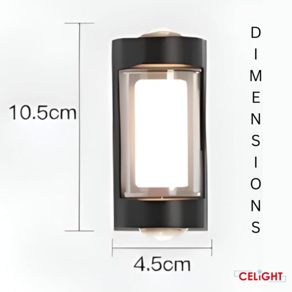 LED 2 Way Outdoor Wall Light| 4 Watt| Waterproof Gate Light| WarmWhite|Metal Body|Up Down Wall Light | Outdoor Lights for Balcony,Garden |Pack of 1|Two Direction Light|Two Side Wall lamp