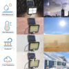 LED Bright Outdoor Solar Lights with Motion Sensor Solar Powered Wireless Waterproof Night Spotlight for Outdoor/Garden Wall, Solar Lights for Home