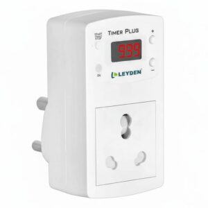 LEYDEN® TP-CYC 16A 220VAC Digital Cyclic Timer Plug Socket | LEYDEN® TP-CYC 16A 220VAC Digital Cyclic Timer Plug Socket | ON Off Interval Timer 1 Second–999 Minutes | Heavy Duty Plug for Fogger Motor, Misting System, Circulation Pump, Hydroponic Irrigation (1)
