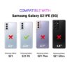 LIRAMARK Silicone Soft Back Cover Case for Samsung Galaxy S21 FE 5G (Silicone Black)