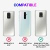 LIRAMARK Silicone Soft Back Cover Case for Xiaomi Redmi Note 10 Lite/Redmi Note 9 Pro/Redmi Note 9 Pro Max/Poco M2 Pro (Black)